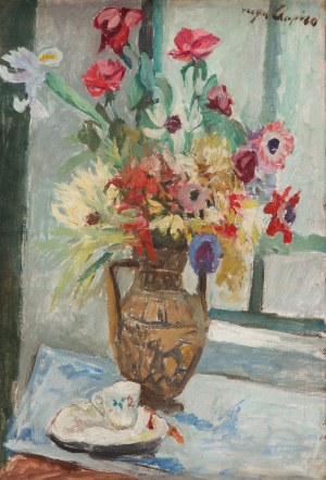 Jacques Chapiro (1887 Dyneburg, Łotwa - 1972 Paryż), Kwiaty w wazonie