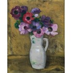 Artur Kolnik (1890 Stanisławów - 1971 Paryż), Anemony w wazonie