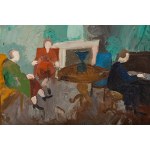 Andre Lanskoy (1902 Mosca - 1976 Parigi), Nel salotto, 1925-26 circa