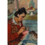 Jacques Chapiro (1887 Daugavpils, Latvia – 1972 Paris), Woman Sewing at a Table, 1922
