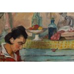 Jacques Chapiro (1887 Daugavpils, Latvia – 1972 Paris), Woman Sewing at a Table, 1922