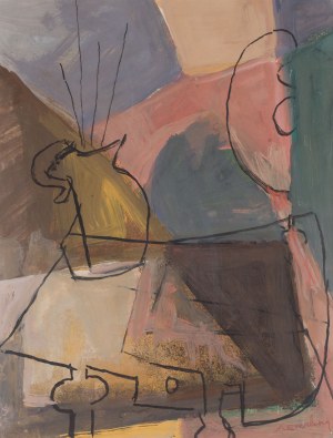 Marc Sterling (1898 Rosja - 1976 Paryż), Martwa natura z dzbankiem, 1950
