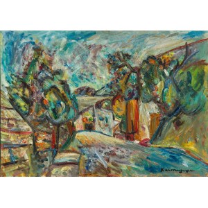 Pinchus Krémègne (1890, Żołudek near Nowogródek – 1981, Céret), Landscape from Céret