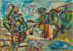 Pinchus Krémègne (1890 Żołudek k. Nowogródka - 1981 Céret), Pejzaż z Céret