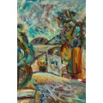 Pinchus Krémègne (1890, Żołudek near Nowogródek – 1981, Céret), Landscape from Céret