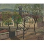 Jakub Markiel (1911 Łódź - 2008 Łódź), Pejzaż paryski, 1936