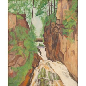 Szymon (Szamaj) Mondzain (Mondszajn) (1890, Chełm - 1979, Paris), « La cascade de Bad Gastein », 1956