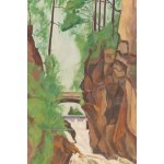 Szymon (Szamaj) Mondzain (Mondszajn) (1890, Chełm - 1979, Paris), « La cascade de Bad Gastein », 1956