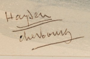 Henryk Hayden (1883 Warszawa - 1970 Paryż), Łodzie w porcie w Cherbourgu