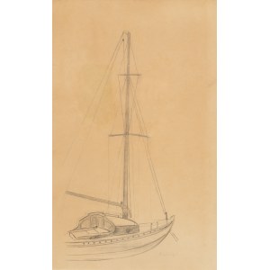 Mojżesz (Moise) Kisling (1891, Kraków – 1953, Paris), Sailboat (Le Bateau), 1950