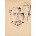 Maria Melania Mutermilch \ Mela Muter (1876 Warszawa - 1967 Paryż), Portret podwójny (recto) / Pejzaż z górami (verso)