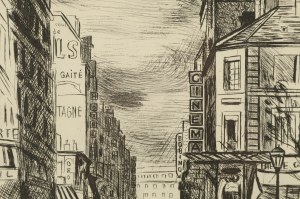 Mojżesz (Moise) Kisling (1891 Kraków - 1953 Paryż), Rue de la Gaîté na Montparnassie, 1937