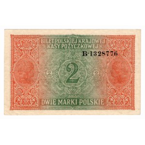 2 Polish stamps, 1916, General, Series B·1328776