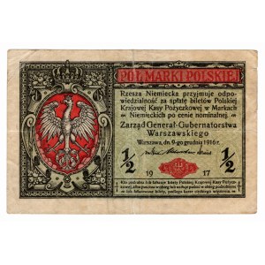 1/2 Polish mark, 1916, General, series B·9736915