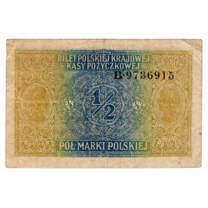 1/2 Polish mark, 1916, General, series B·9736915