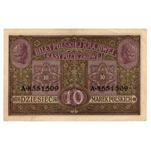 10 Polish Marks 1916, General, Series A·8551509