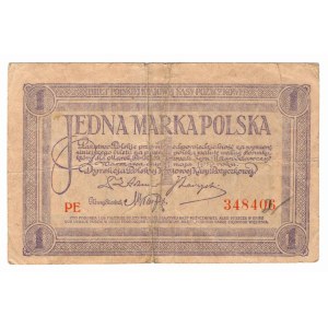 1 Polish stamp, 1919, series PE 348406