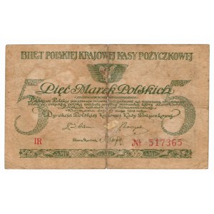 5 Polish marks, 1919, IR series 517365