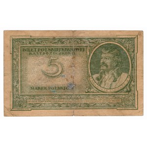 5 Polish marks, 1919, IR series 517365