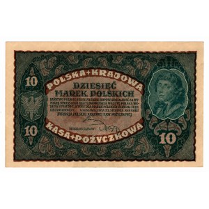 10 Polish Marks 1919, Series II CZ 123141