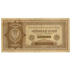 50,000 Polish marks, 1922, Series I, 9946444 — Omega, according to M. Biskup’s catalog