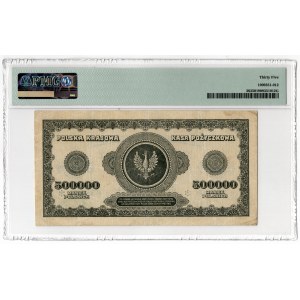 500,000 Polish marks, 1923, series S 658068*, 6 digits - PMG 35