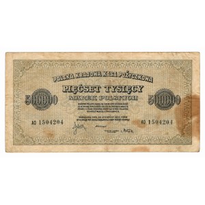 500,000 Polish marks, 1923, series AO 1504204