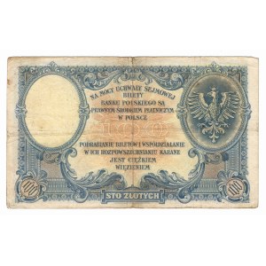 100 zlotych, 1919, series S.C. 0279349