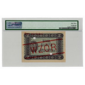 2 Złote 1925, WZÓR - PMG 63