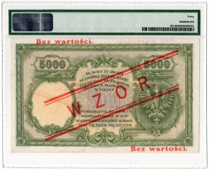 5 000 Złotych 1919, WZÓR - PMG 40