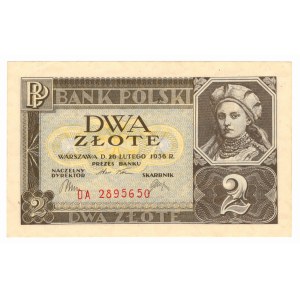 2 Złote 1936, seria DA 2895650