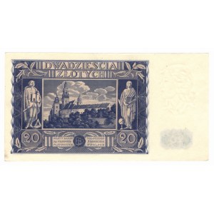 20 zlotych, 1936, series AT 0464689
