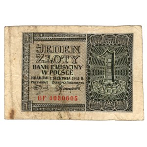 1 zloty, 1941, series BF 4030605 – Polish Women’s Military Camp