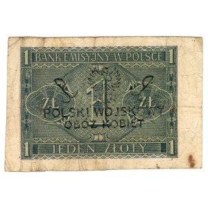 1 zloty, 1941, series BF 4030605 – Polish Women’s Military Camp
