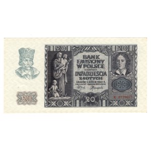 20 zlotych, 1940, Series K 8779617