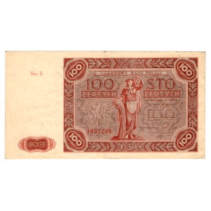 100 Złotych 1947, seria G 1037299