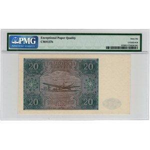 20 Złotych 1947, seria D 8928682 - PMG 66 EPQ
