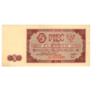 5 zlotych, 1948, BB series 3179268