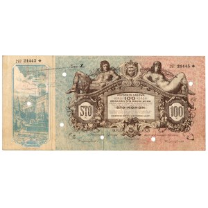 Lwów, Asygnata Kasowa na 100 Koron 1915, seria Z. 21445*