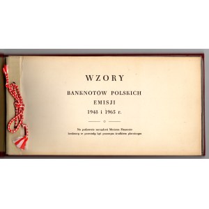 Designs of Polish Banknotes from the 1948 and 1965 Issues - Original Complete Set