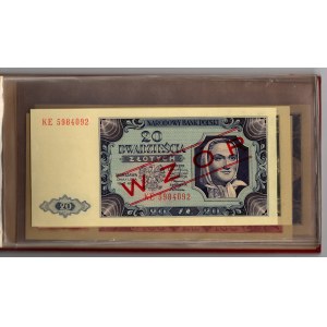 Designs of Polish Banknotes from the 1948 and 1965 Issues - Original Complete Set