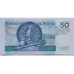 50 zloty 2012, serie AA 0618182