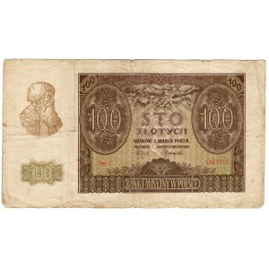 100 Złotych 1940, seria C 1527710 - rzadka seria
