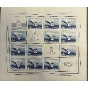 People's Republic of Poland, EXHIBITION, 1957, Fi. 859 ** SHEET