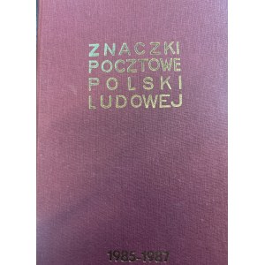People's Republic of Poland, FISCHER ALBUM VOL. XVI (1985–1987), WITH STAMPS IN ** CONDITION