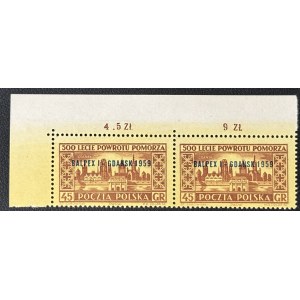 FRANCOBOLLI DELLA REPUBBLICA POPOLARE POLACCA – MOSTRA, 1959, Fi. 974 B1 ** N AL POSTO DI Ń