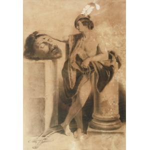 Anselm FEUERBACH (1829-1880), Dawid z głową Goliata