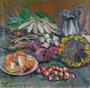 Iraida CWIETKOW (1923-2003), Martwa natura z warzywami