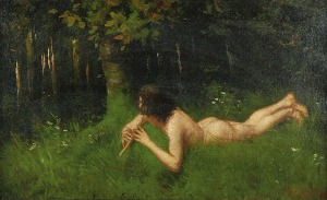Janer JANKOVSKY (XIX w.), Faun odpoczywający, 1888