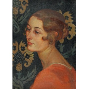 H. STACHIEWICZ (XIX/XX w.), Portret młodej kobiety